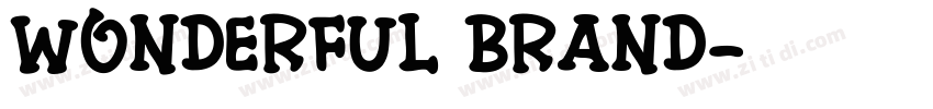 wonderful brand字体转换
